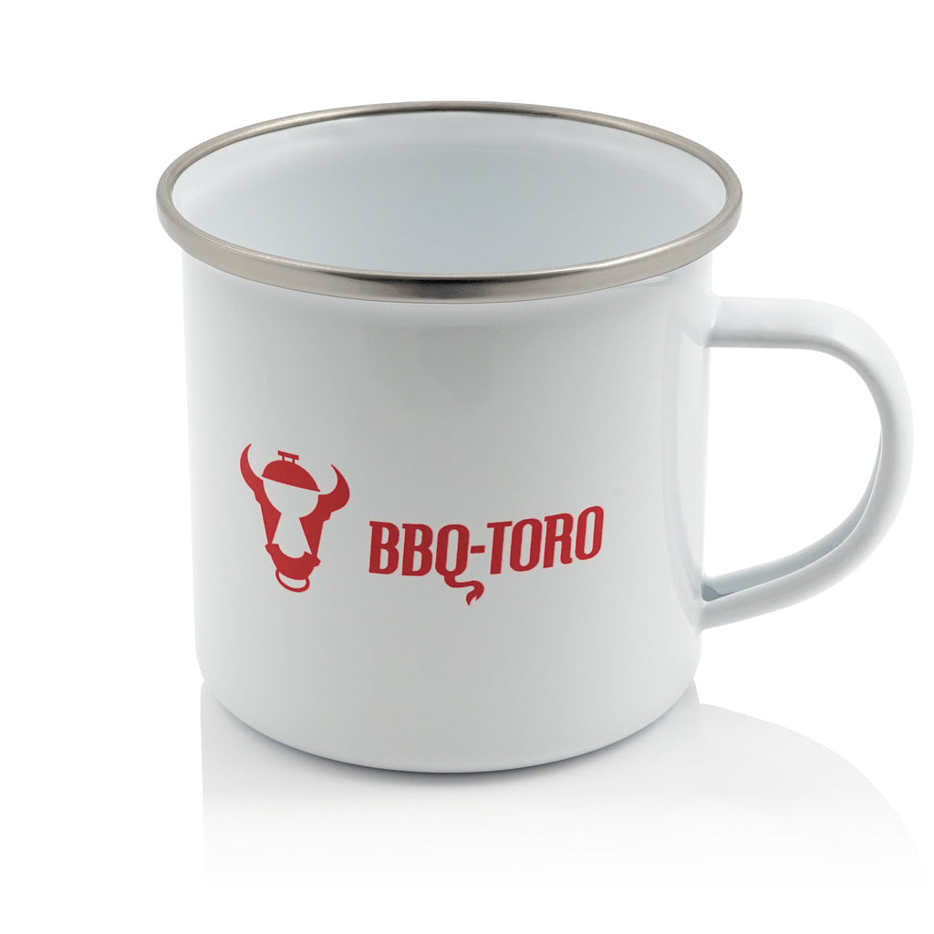 Mug « BBQ-Toro », émaillé, 350 ml, mug à café pour le camping et les activités de plein air