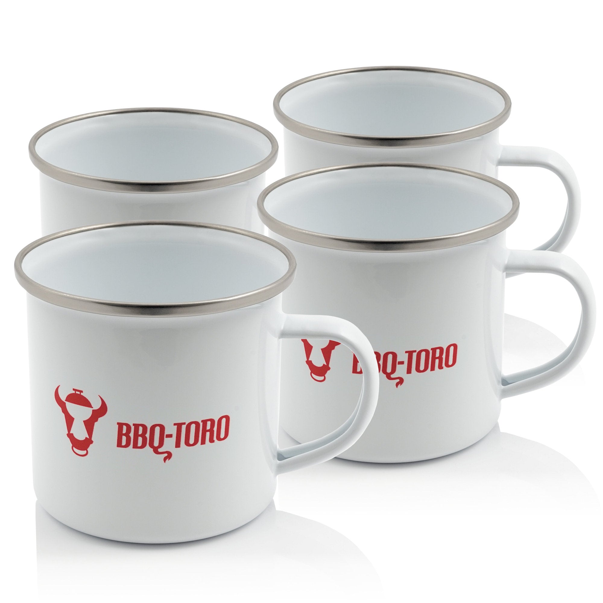 Mug « BBQ-Toro », émaillé, 350 ml, mug à café pour le camping et les activités de plein air