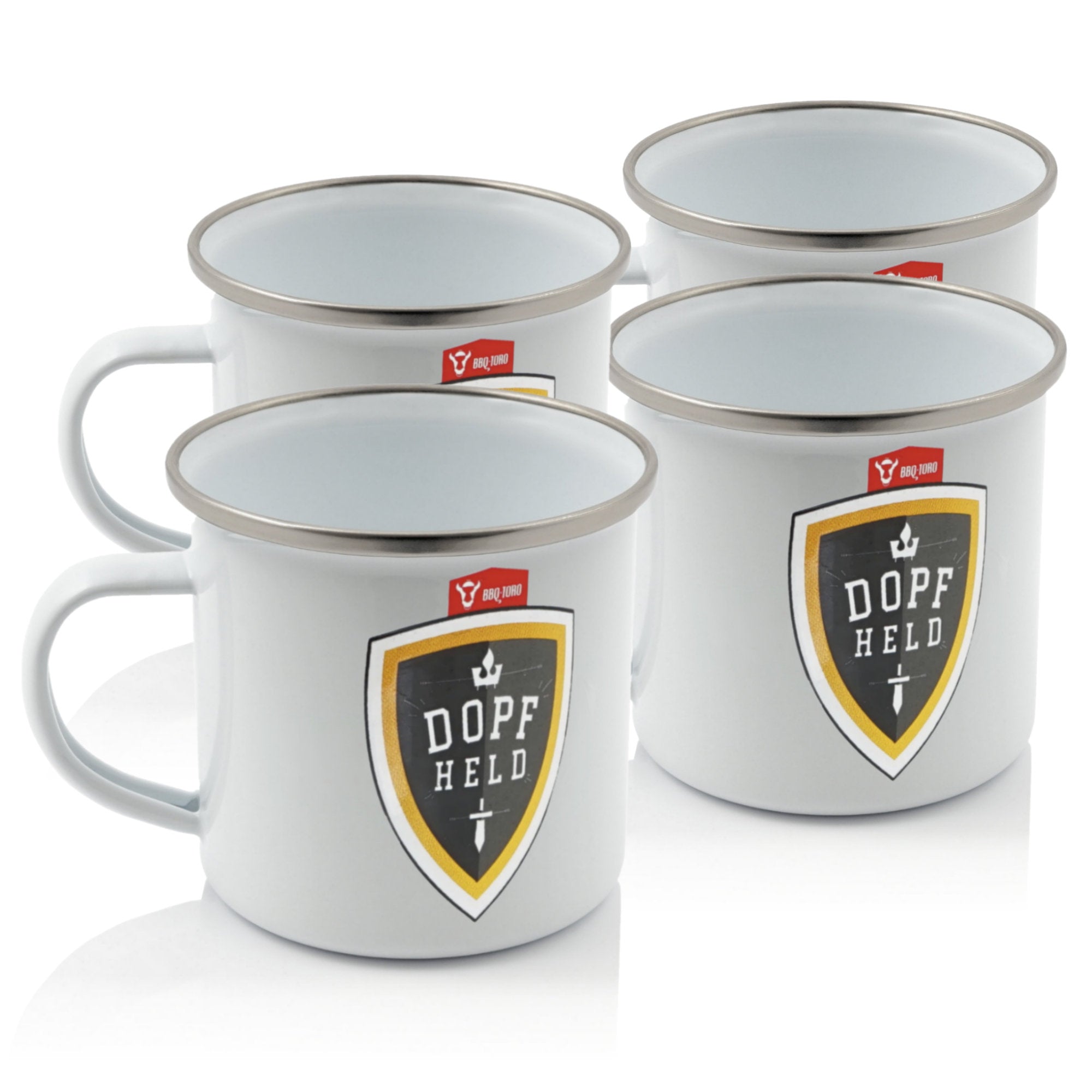 Mug « Pot Hero », émaillé, 350 ml, tasse à café pour le camping et les activités de plein air