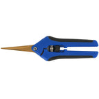 Ernteschere, gebogene Klinge, blau, inkl. ergonomischer Griff