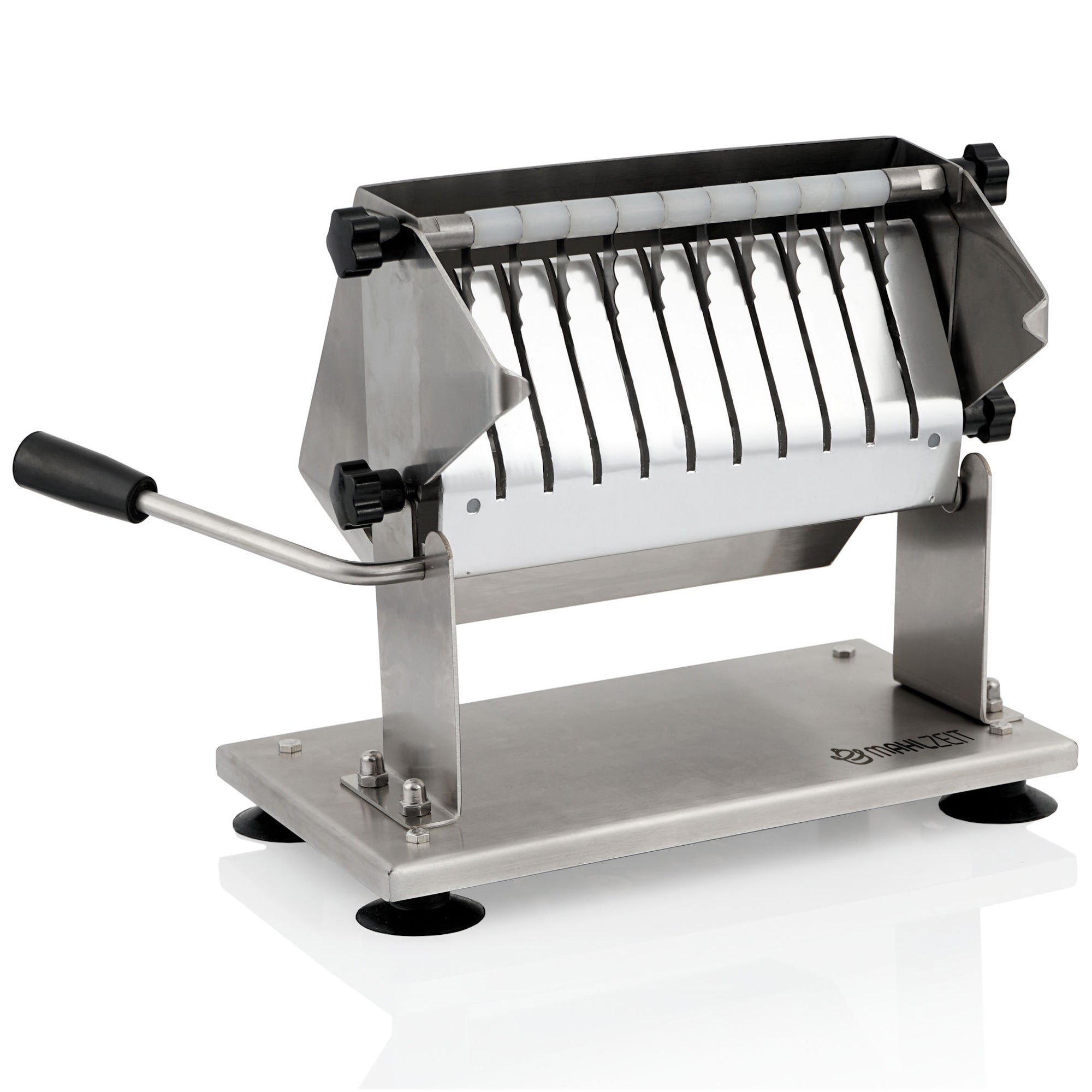 Coupe-currywurst, en acier inoxydable, pour tranches de 18 mm, comprenant 10 lames tranchantes