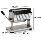 Coupe-currywurst, en acier inoxydable, pour tranches de 18 mm, comprenant 10 lames tranchantes
