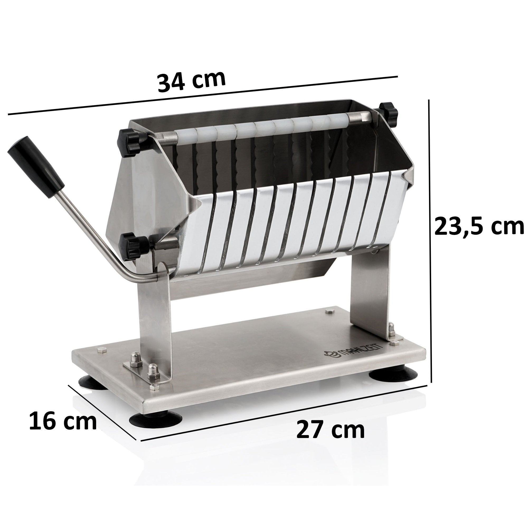 Coupe-currywurst, en acier inoxydable, pour tranches de 18 mm, comprenant 10 lames tranchantes