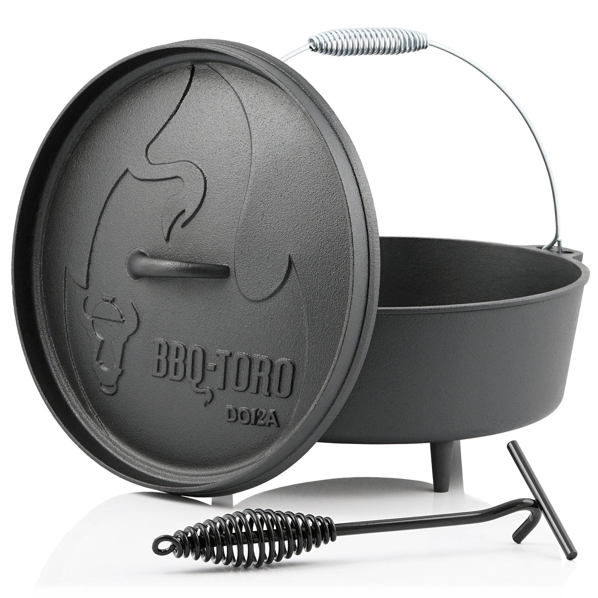Dutch Oven "Alpha", Gusseisen - 10.7 Liter / Topf mit Füße