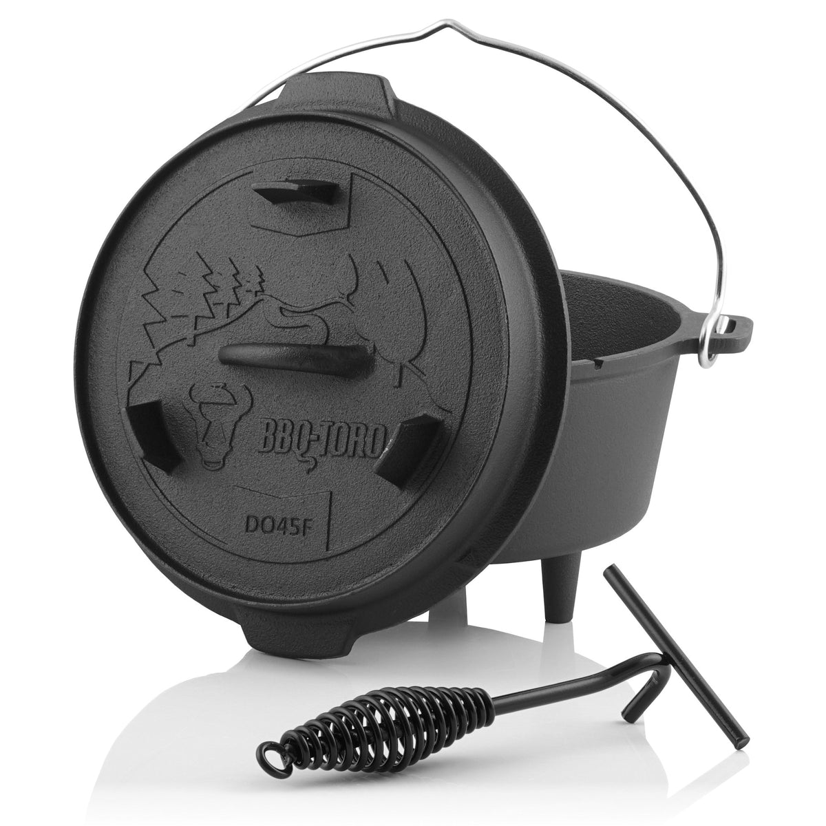 Dutch Oven "Forest", Gusseisen - 4.2 Liter / Topf mit Füße