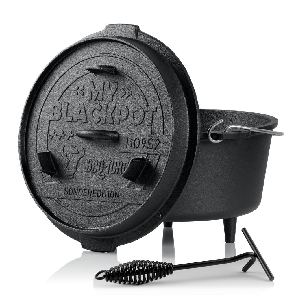 Cocotte en fonte « My Blackpot », 9 litres, avec coffret en bois