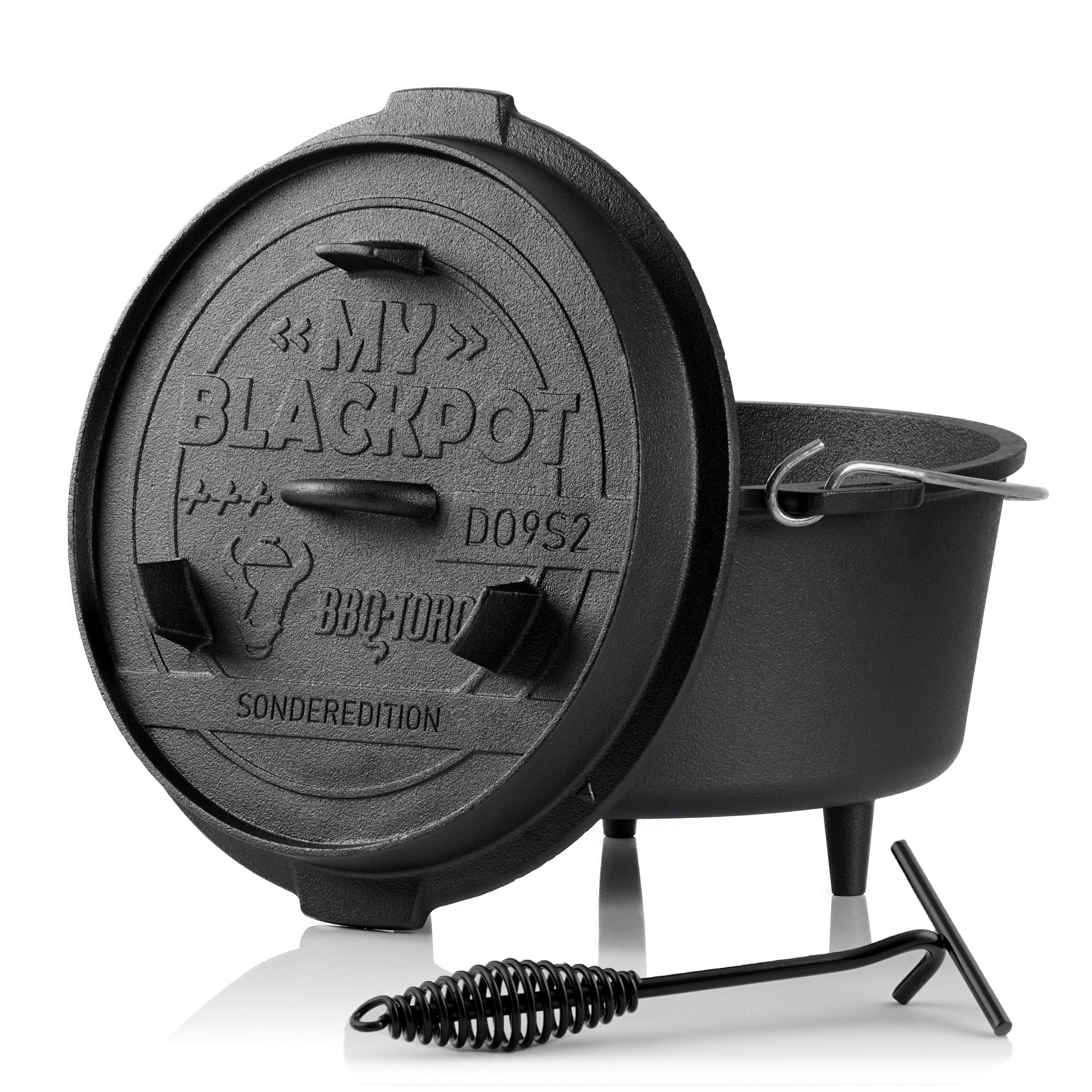 Cocotte en fonte « My Blackpot », 9 litres, avec coffret en bois