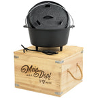 Dutch oven "Mein Dopf", cast iron, 9 liters, including wooden box