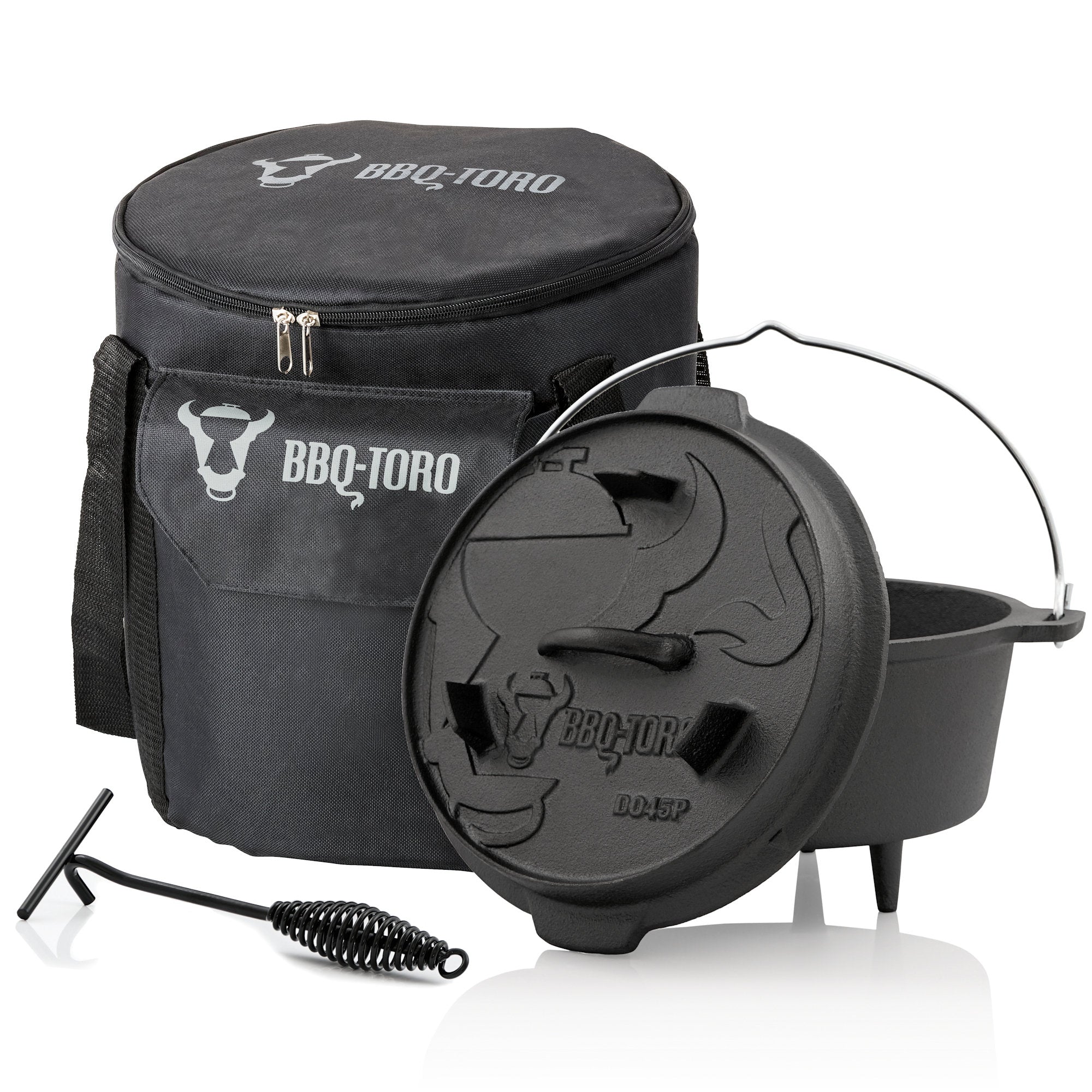 Dutch Oven, 3-piece set, cast iron