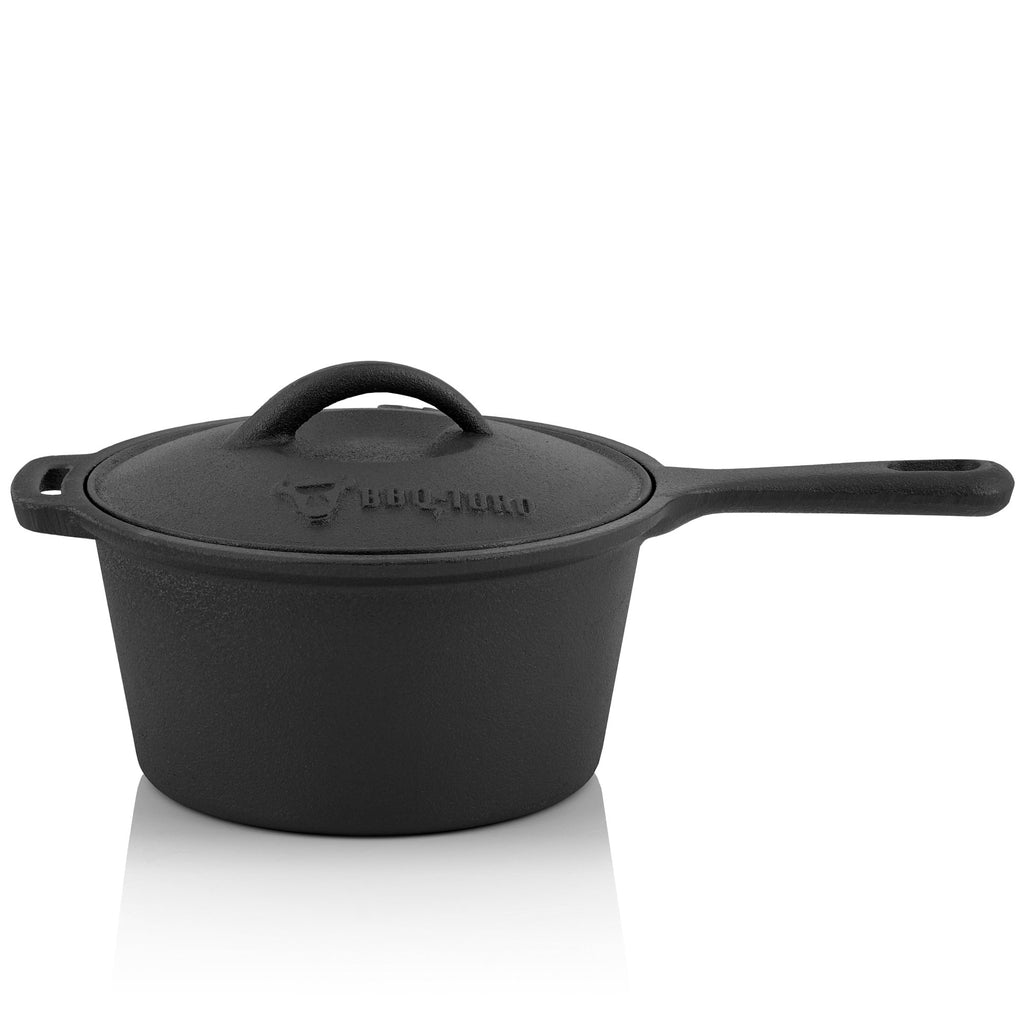 Dutch Oven, 10-piece set, cast iron, including wooden box