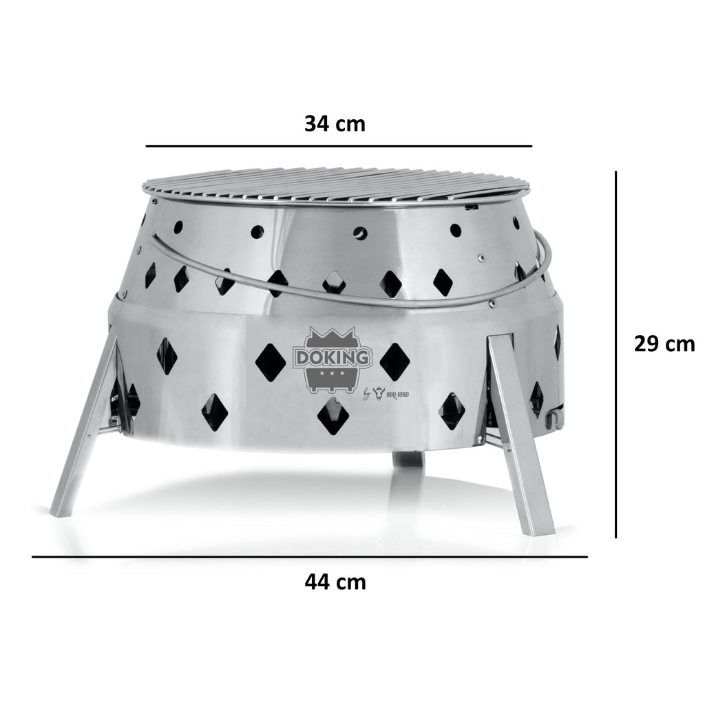 Edelstahl Grill "DOKING" für Dutch Oven