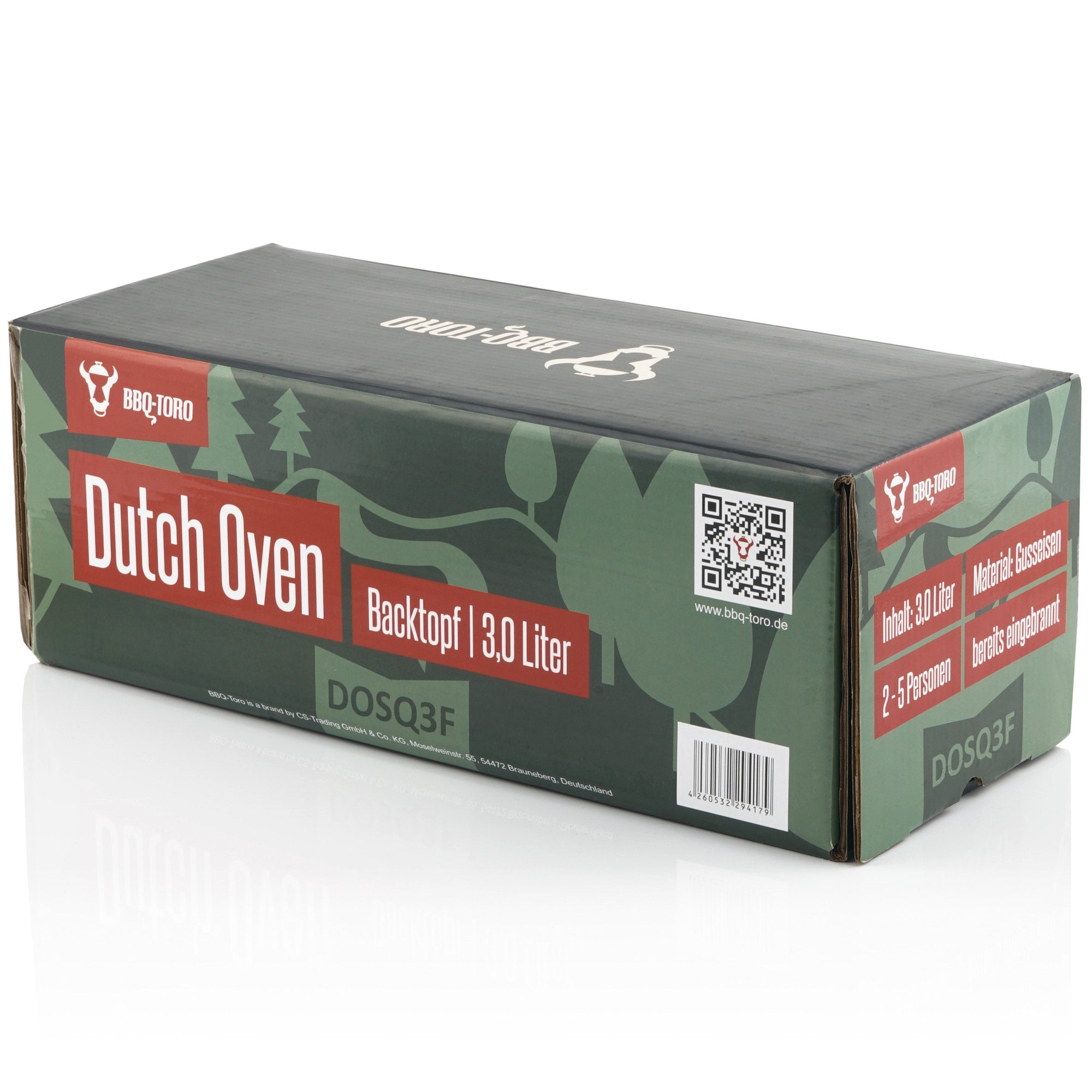 Dutch Oven "Forest", baking pot, 3 liters, cast iron