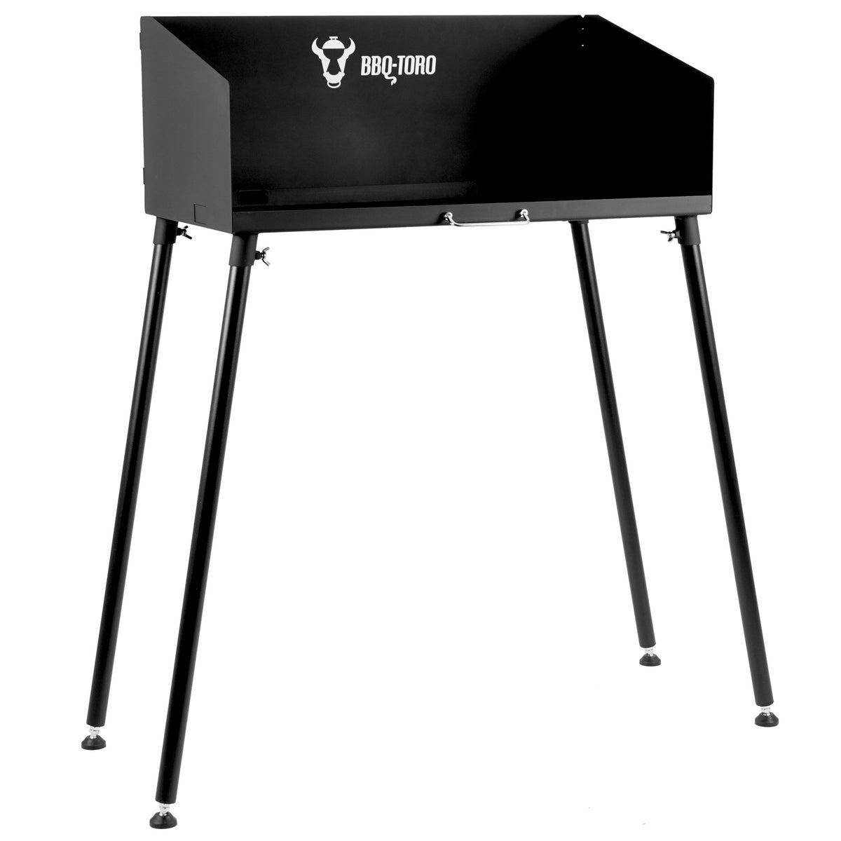 BBQ-Toro Feuertisch Dutch Oven Tisch, mit Windschutz, 75 x 40 cm, Grilltisch, Stahltisch