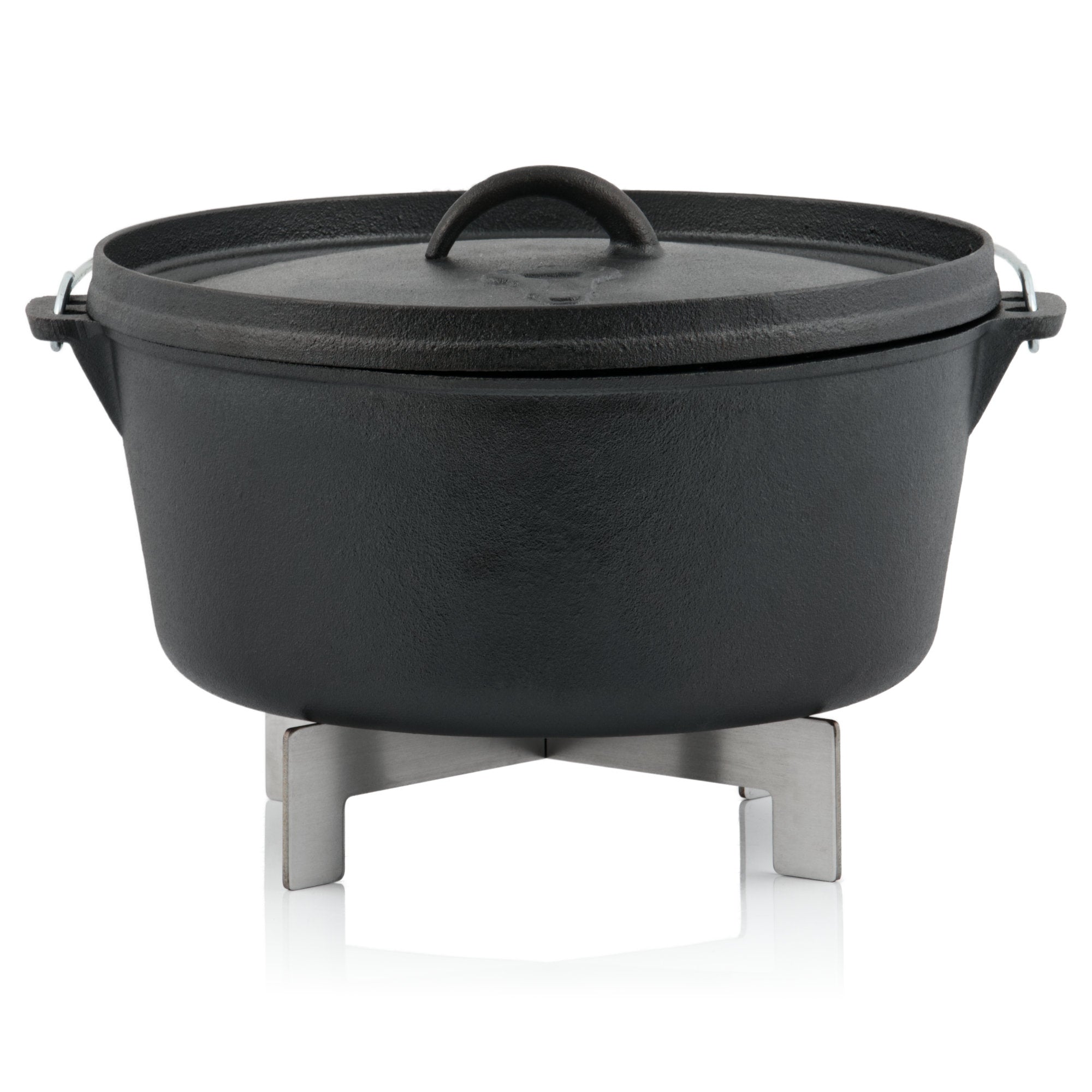 Untersetzer für Dutch Oven, Edelstahl, 25 x 25 x 5,6 cm