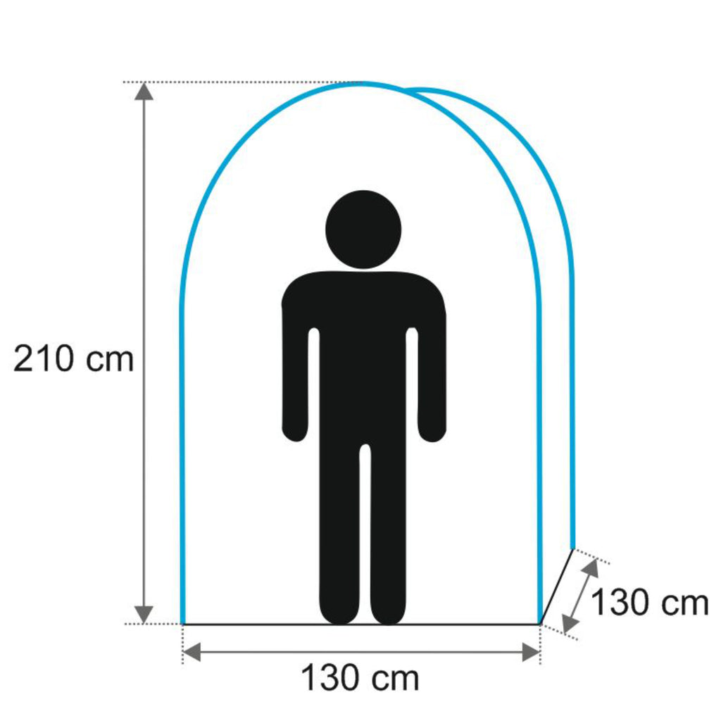 Shower tent, 130cm x 130cm x 210cm