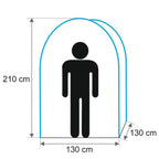 Tente de douche, 130 cm x 130 cm x 210 cm