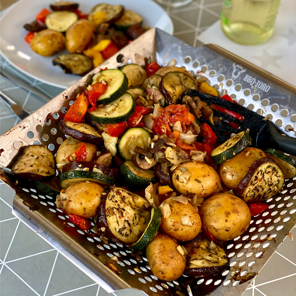 Panier à griller, acier inoxydable, 30 x 30 x 5,5 cm