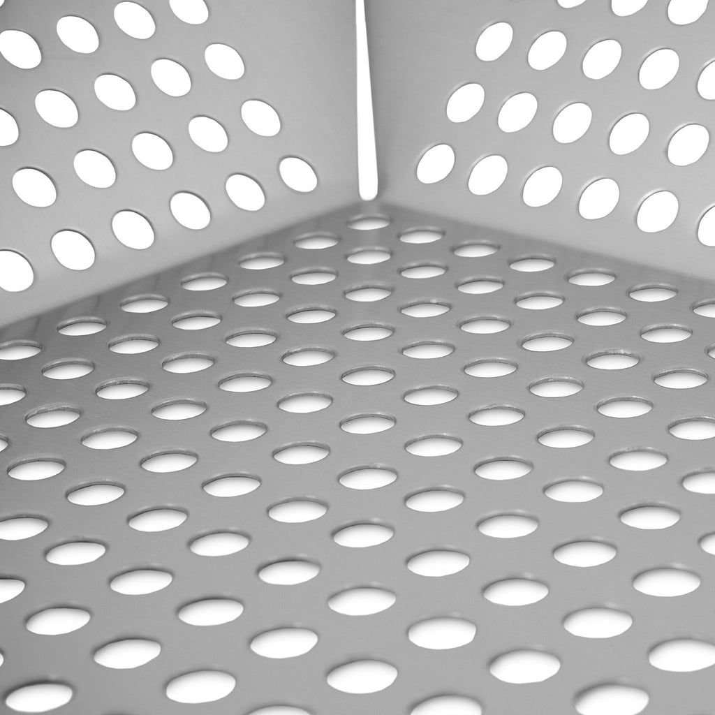 Panier à griller, acier inoxydable, 30 x 30 x 5,5 cm