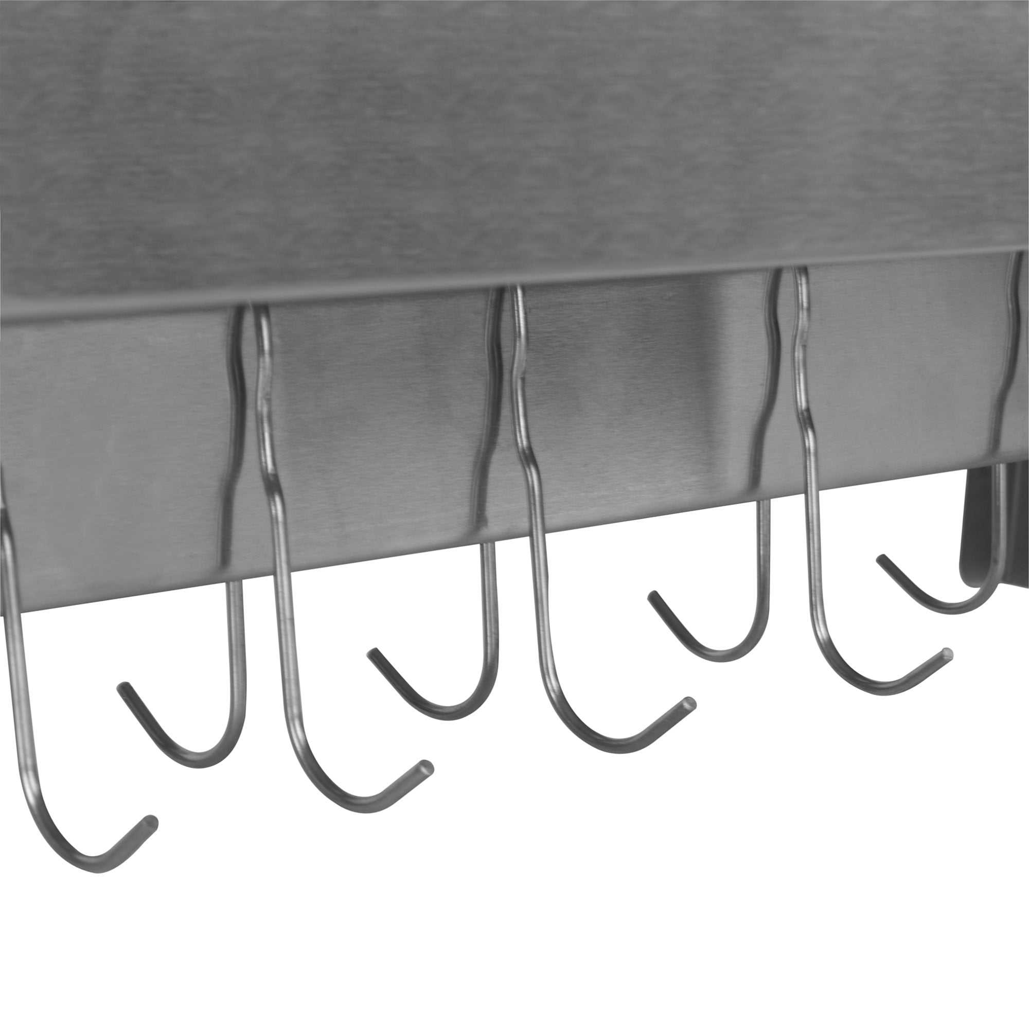 Wall shelf for restaurants, stainless steel, foldable, including hook strip