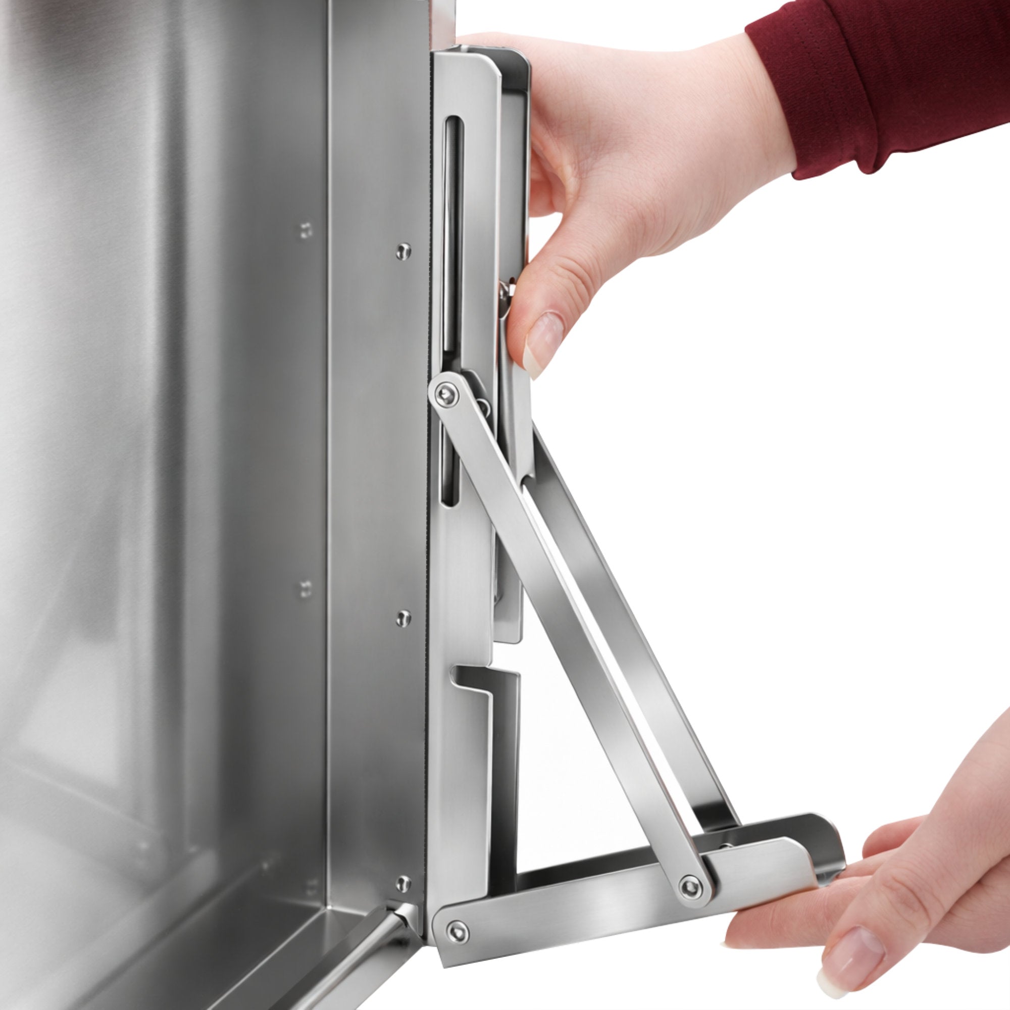 Wandregal Gastro, Edelstahl, klappbar