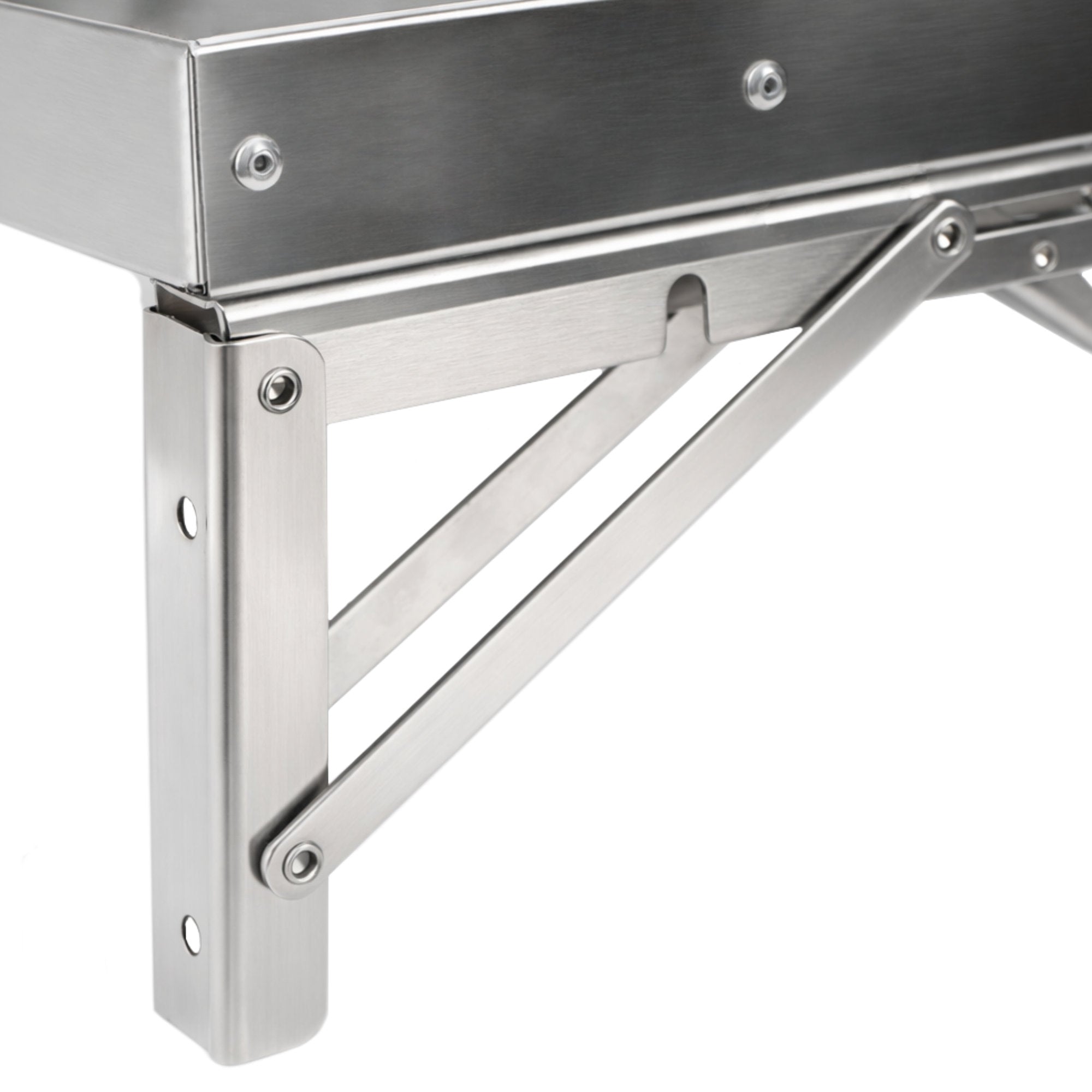 Wandregal Gastro, Edelstahl, klappbar