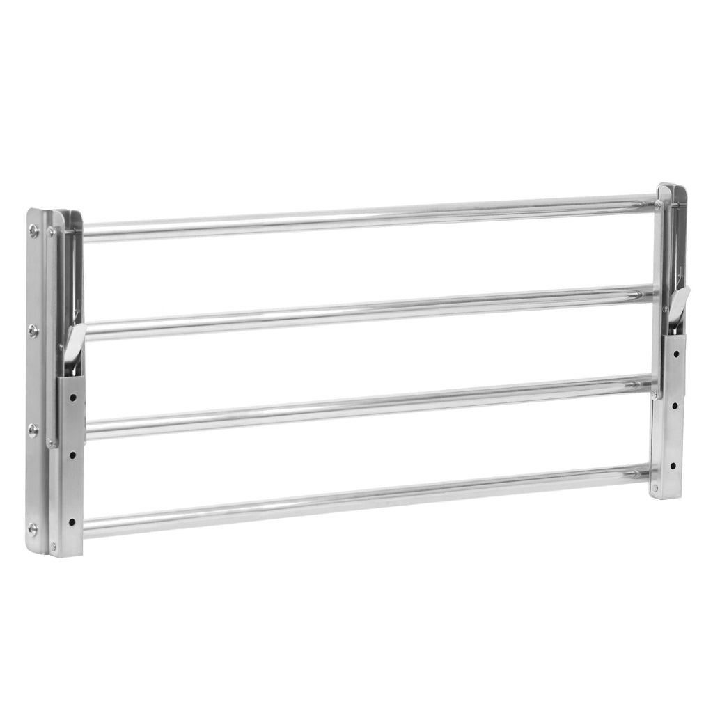 Wandregal, Stangendesign, Edelstahl, klappbar