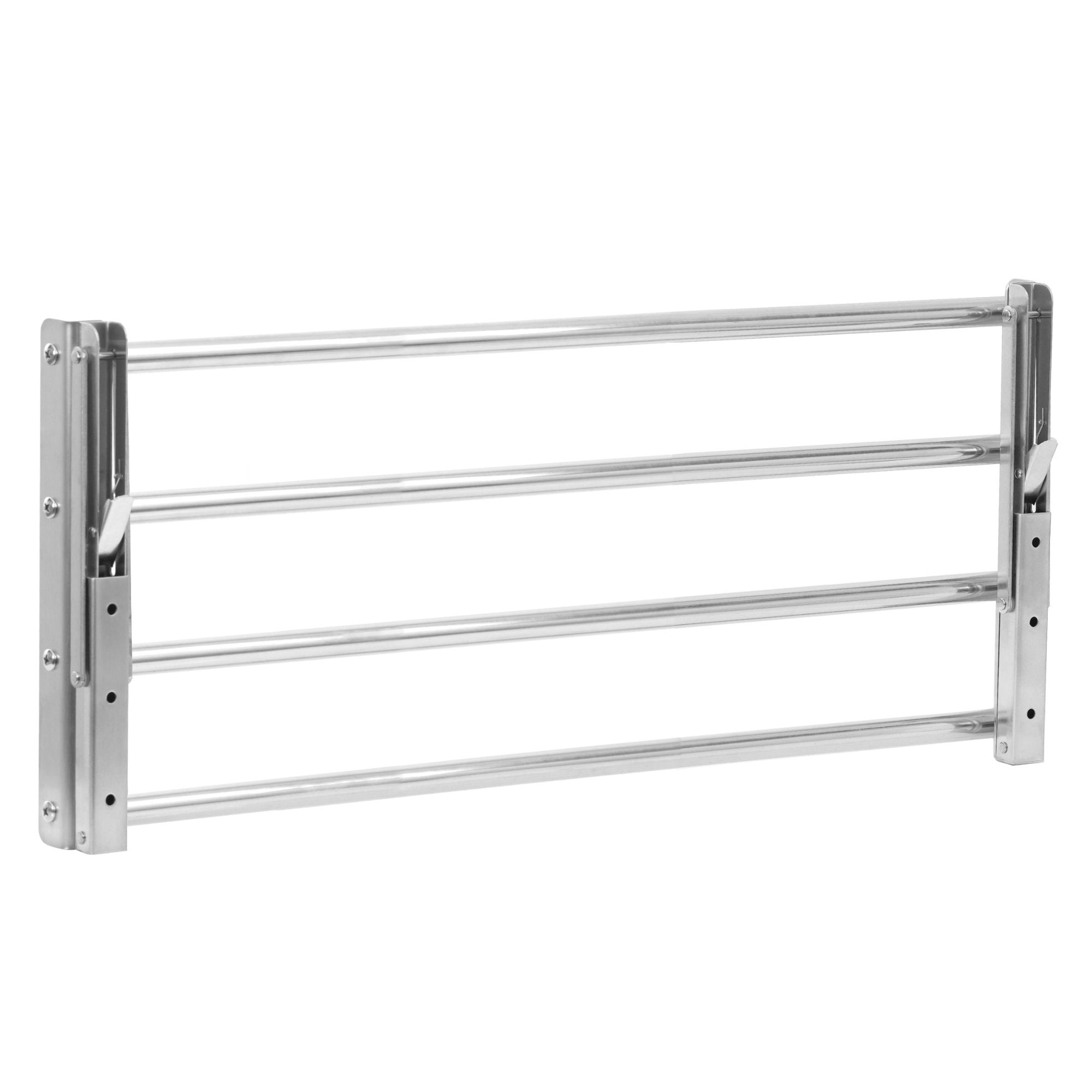 Wandregal, Stangendesign, Edelstahl, klappbar