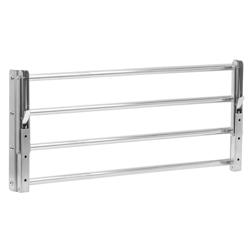 Wandregal, Stangendesign, Edelstahl, klappbar