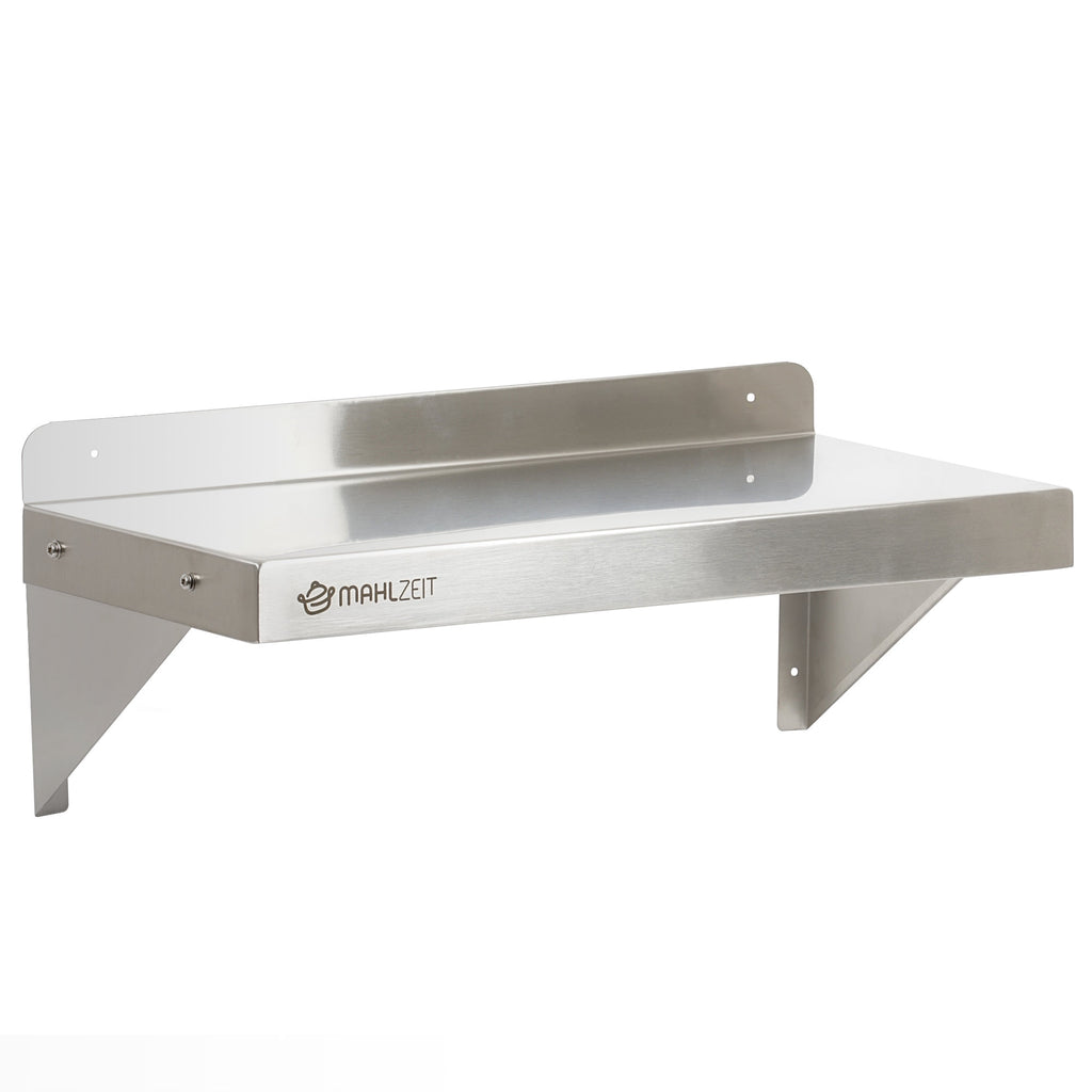 Wall shelf for commercial use, stainless steel, load capacity up to 50 kg