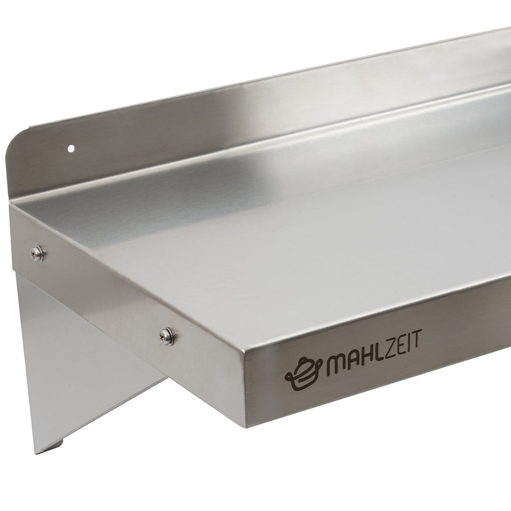 Wall shelf for commercial use, stainless steel, load capacity up to 50 kg