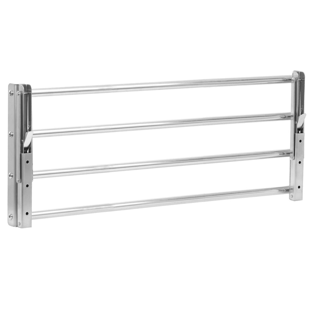 Wandregal, Stangendesign, Edelstahl, klappbar