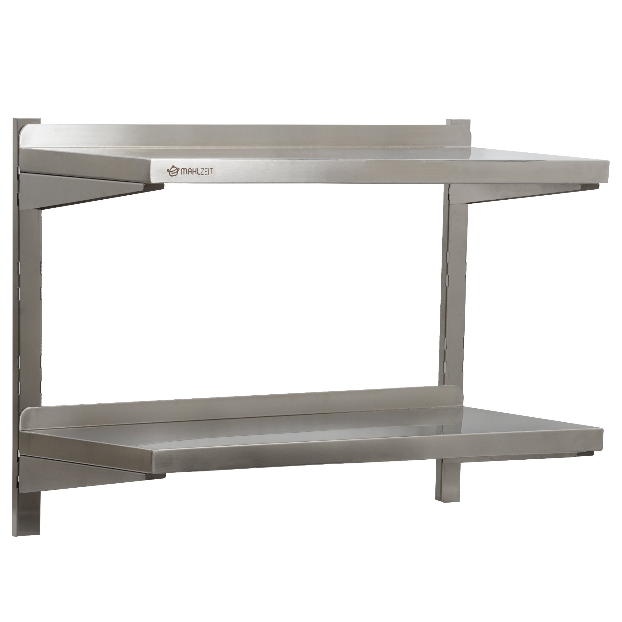 Wall shelf for commercial use, stainless steel, load capacity up to 50 kg