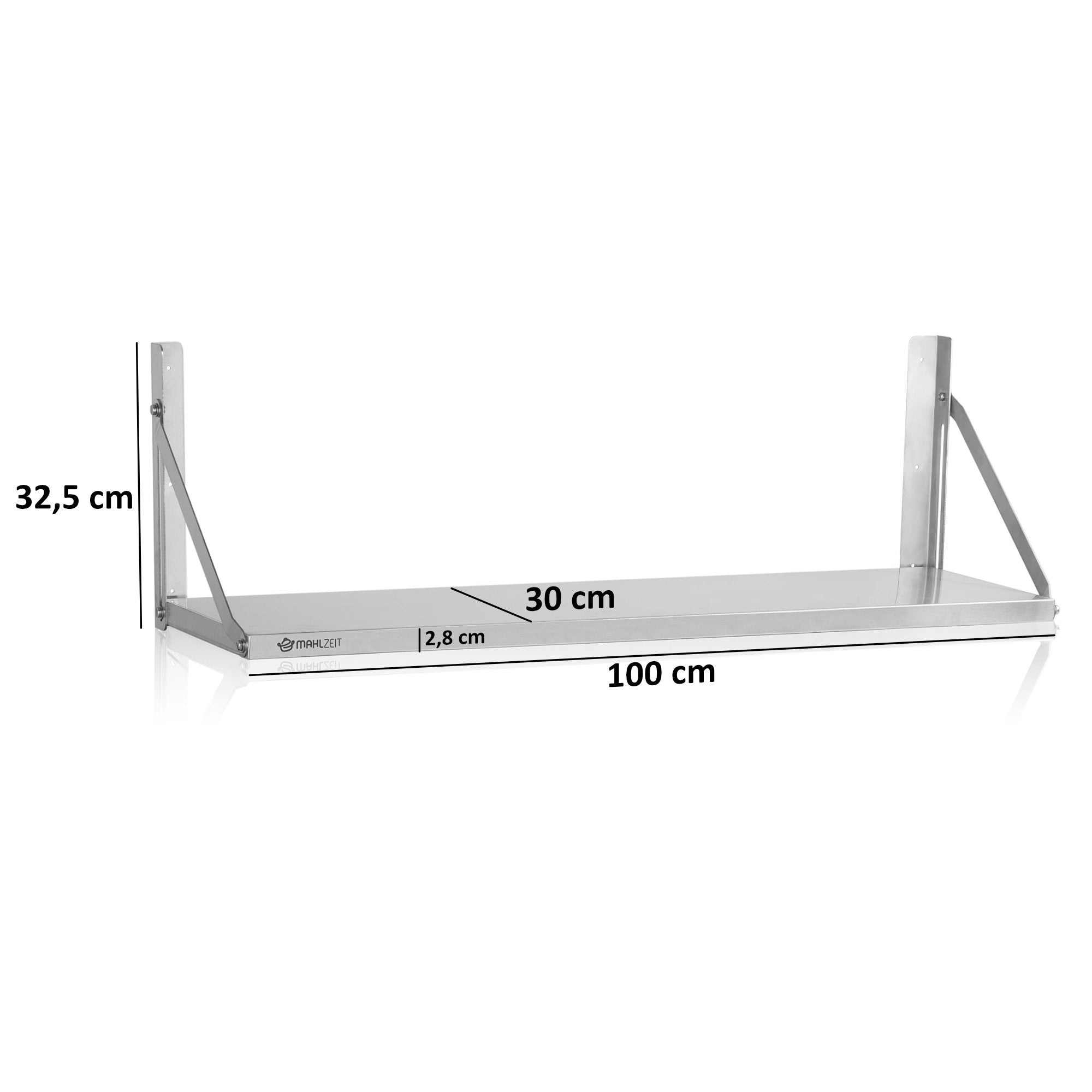 Hanging shelf for restaurants, stainless steel, foldable
