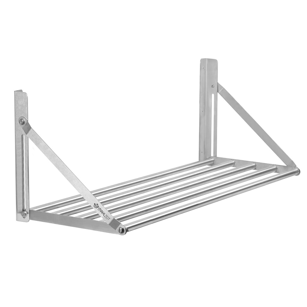 Étagère suspendue pour restaurants et bars, en acier inoxydable, pliable