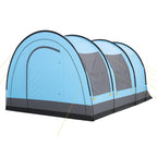 Tente tunnel « Relax4 », 4 personnes, bleu clair/gris