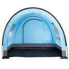 Tente tunnel « Relax4 », 4 personnes, bleu clair/gris