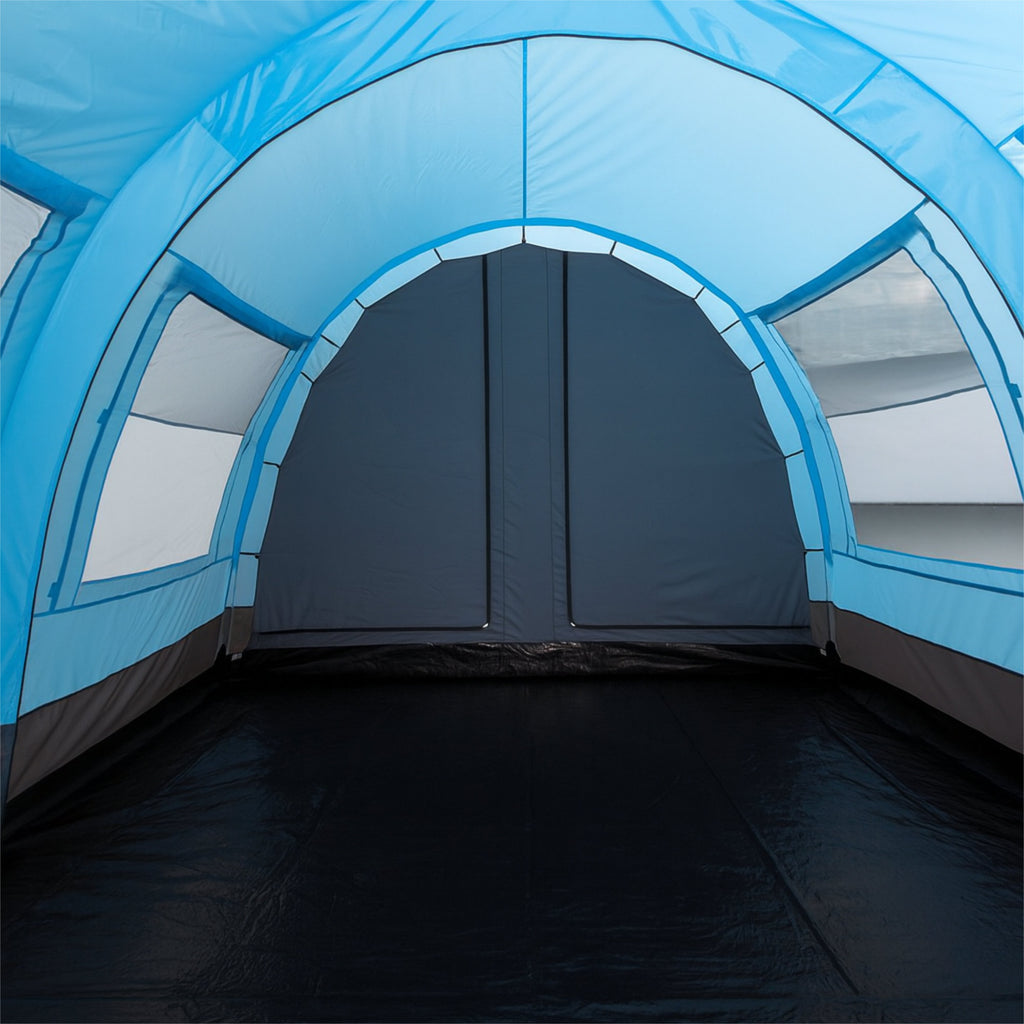 Tunnel tent "Relax4", 4 persons, light blue/grey