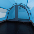 Tente tunnel « Relax4 », 4 personnes, bleu clair/gris