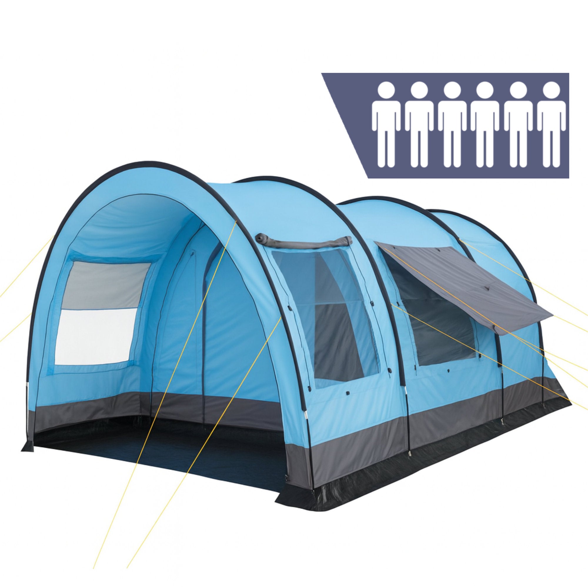 Tunnel tent "Relax6", 6 persons
