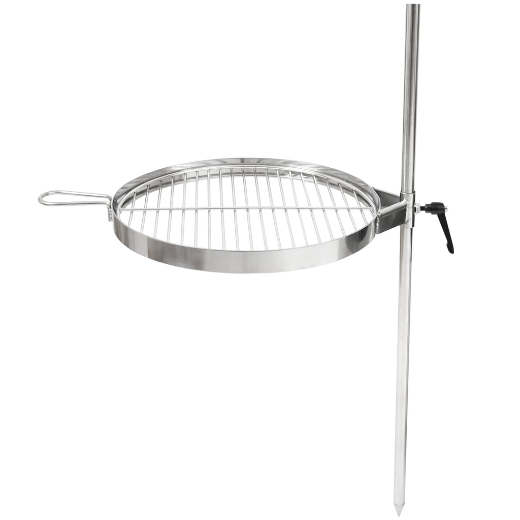 Grillrost und Erdspieß, Edelstahl, für Feuertonne Ø 46 cm