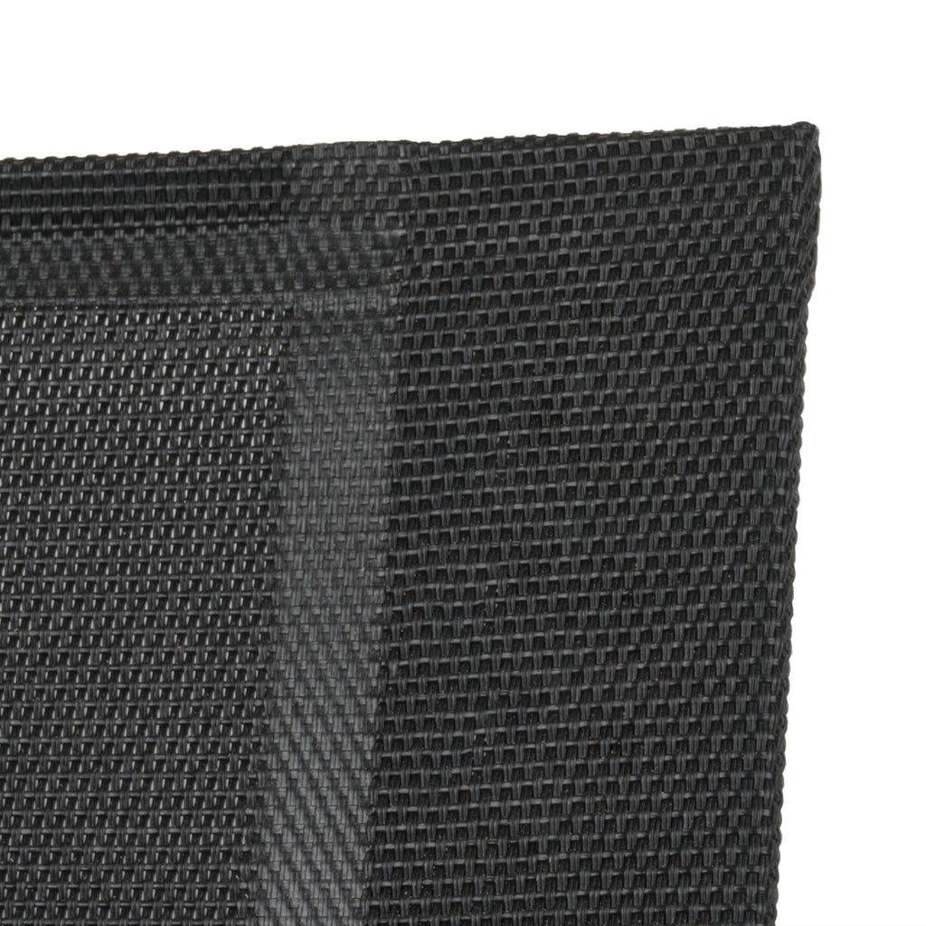 Gartenstuhl, Edelstahl, Nylongewebe, Teak Holz Armlehne