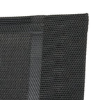 Garden chair, stainless steel, nylon fabric, teak wood armrests