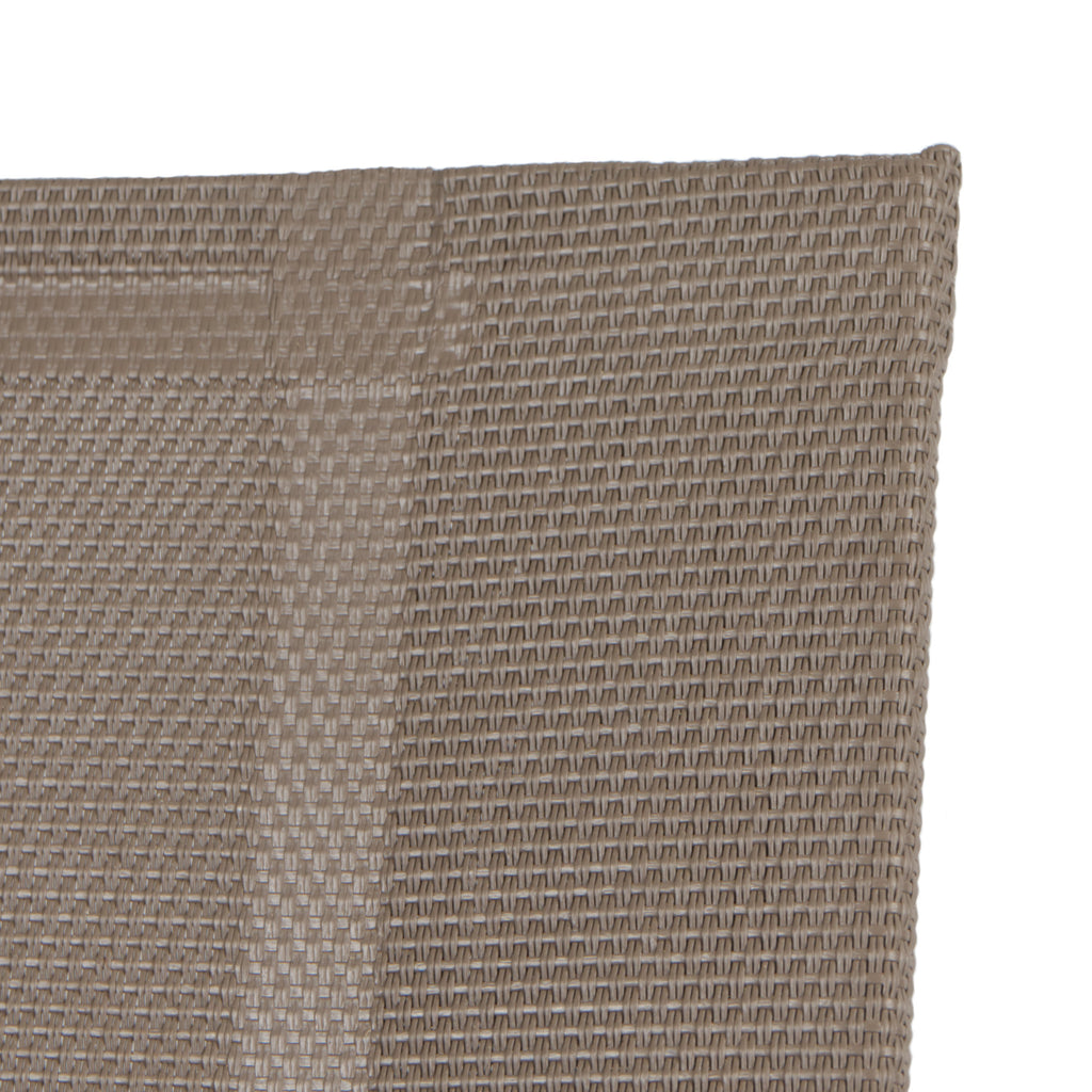 Gartenstuhl, Edelstahl, Nylongewebe, Teak Holz Armlehne