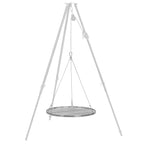 Grill grate, stainless steel, round, including rope suspension