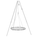 Grill grate, stainless steel, round, including rope suspension