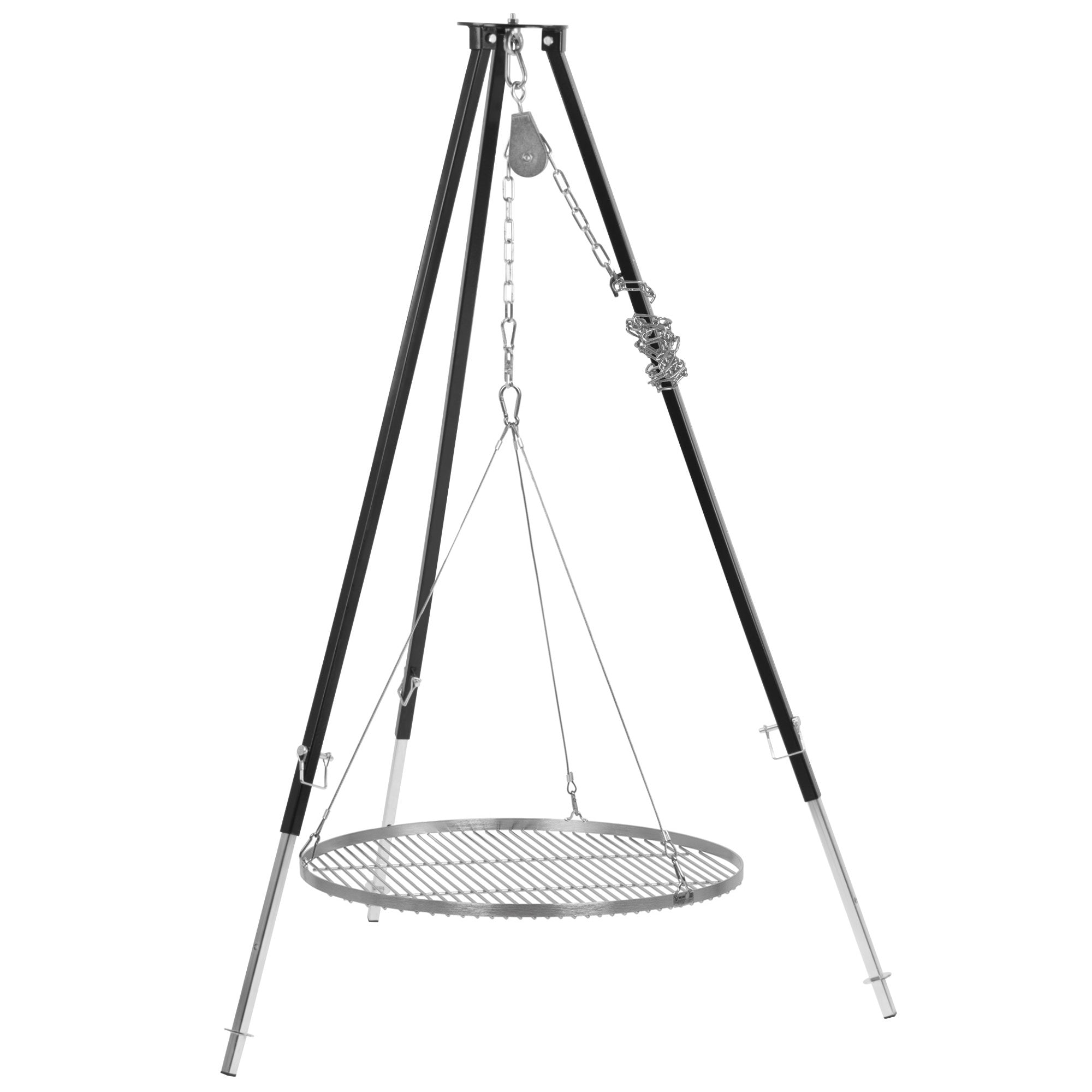 Tripod grill, 110 - 175 cm, black, incl. grill grate