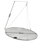 Grill grate, stainless steel, round, including rope suspension