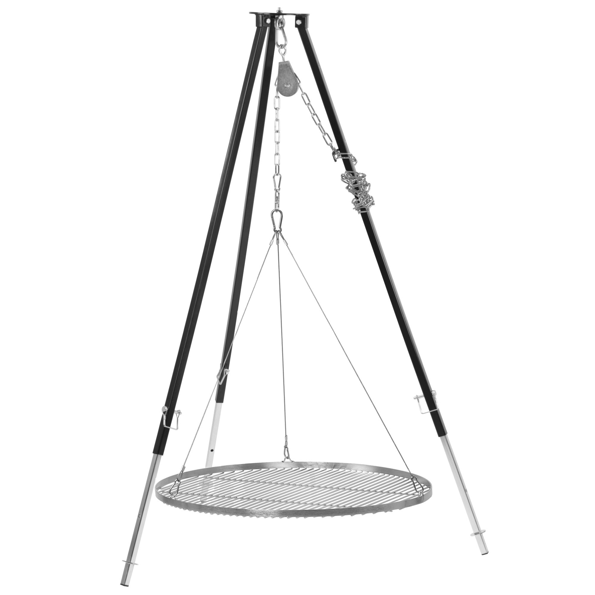 Tripod grill, 110 - 175 cm, black, incl. grill grate