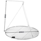 Dreibein Grill, 119 - 184 cm, verzinktes Eisen, inkl. Grillrost