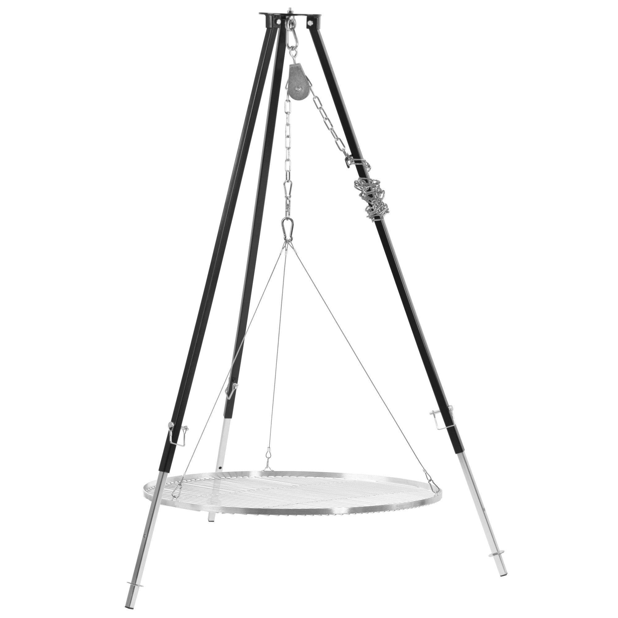 Tripod grill, 110 - 175 cm, black, incl. grill grate
